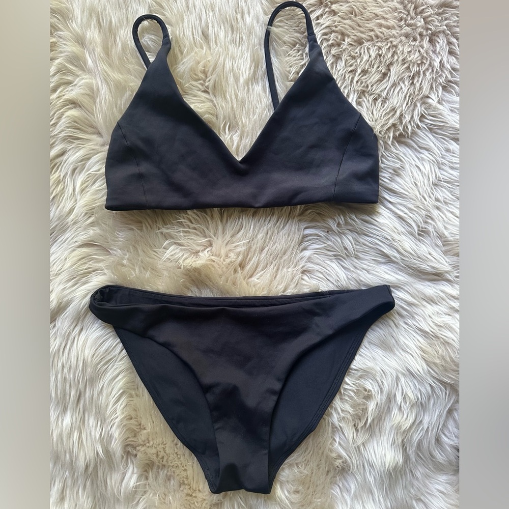 Left On Friday Black Bikini Swim Set